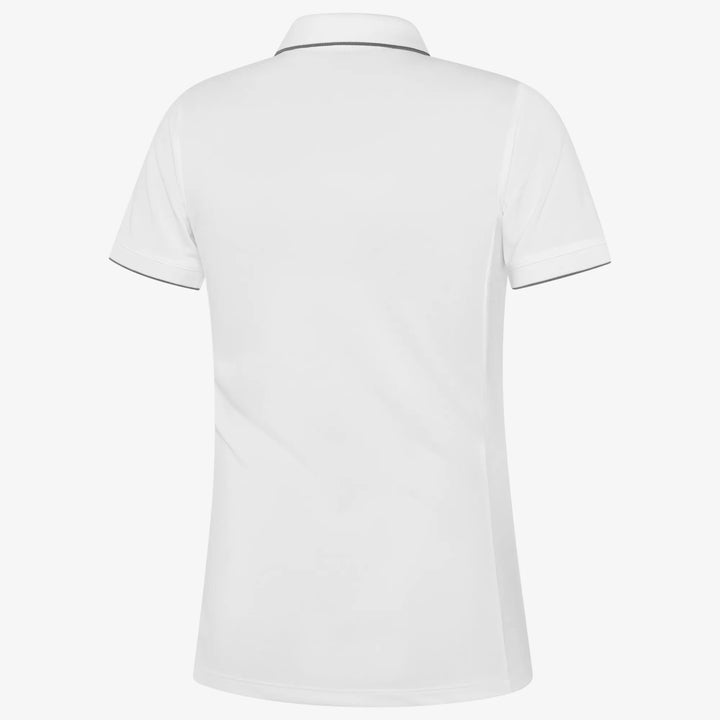 Molly is a Breathable short sleeve golf shirt for Women in the color White(6)