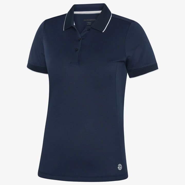 Molly is a Breathable short sleeve golf shirt for Women in the color Navy(0)