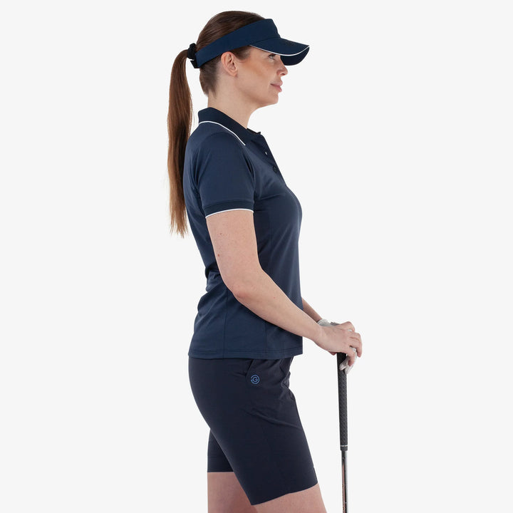 Molly is a Breathable short sleeve golf shirt for Women in the color Navy(3)