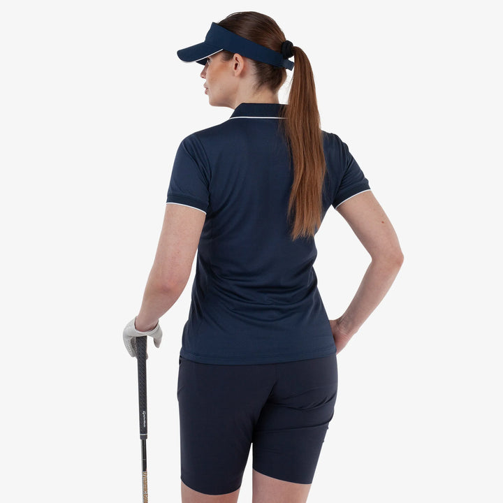 Molly is a Breathable short sleeve golf shirt for Women in the color Navy(4)