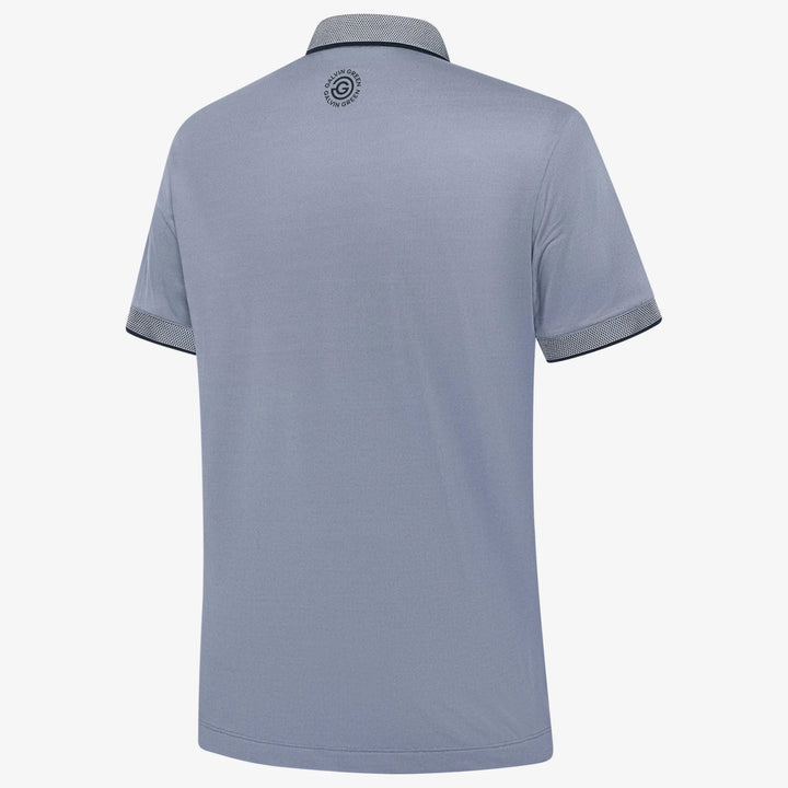 Moon is a Breathable short sleeve golf shirt for Men in the color Moonlight Blue/Navy(1)