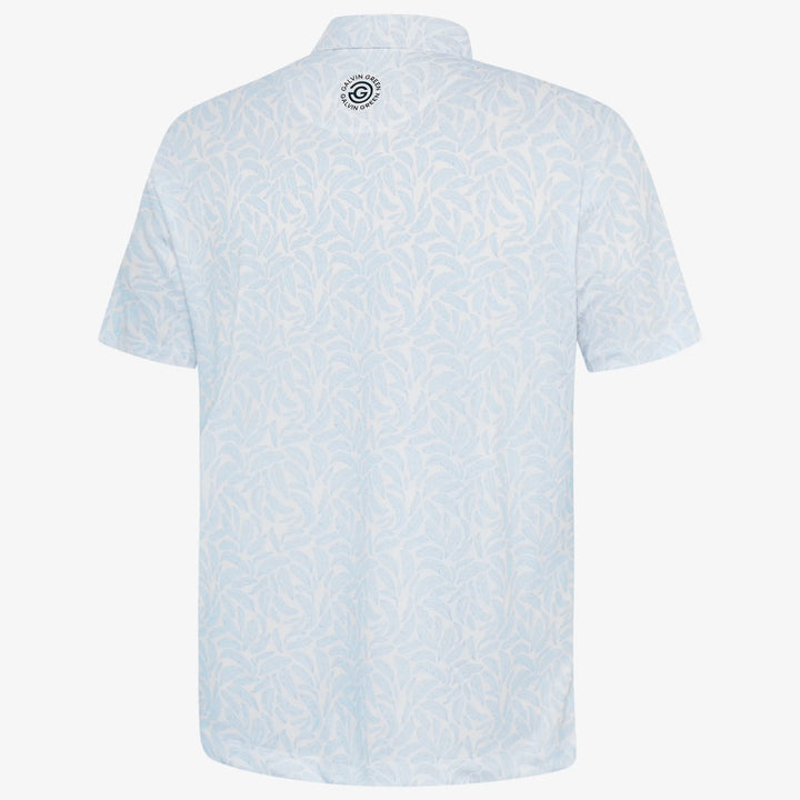 Muir is a Breathable short sleeve golf shirt for Men in the color Crystal Blue(6)