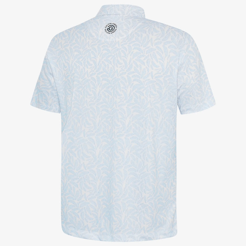 Muir is a Breathable short sleeve golf shirt for Men in the color Crystal Blue(6)