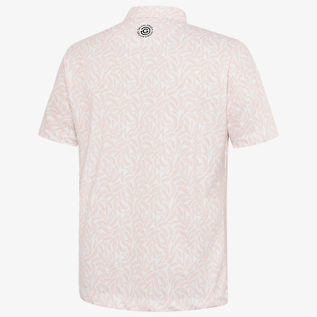 Muir is a Breathable short sleeve golf shirt for Men in the color Orange(6)