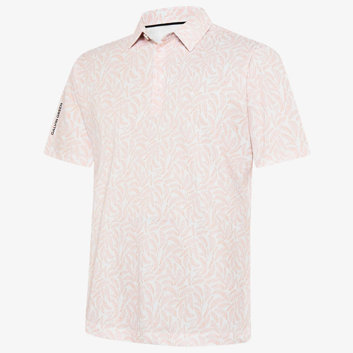 Muir is a Breathable short sleeve golf shirt for Men in the color Orange(0)