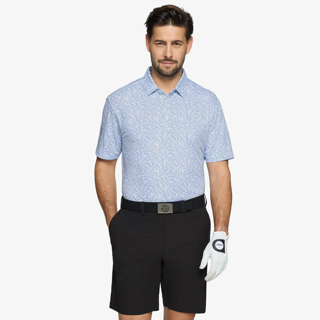Muir is a Breathable short sleeve golf shirt for Men in the color Royal Blue(1)