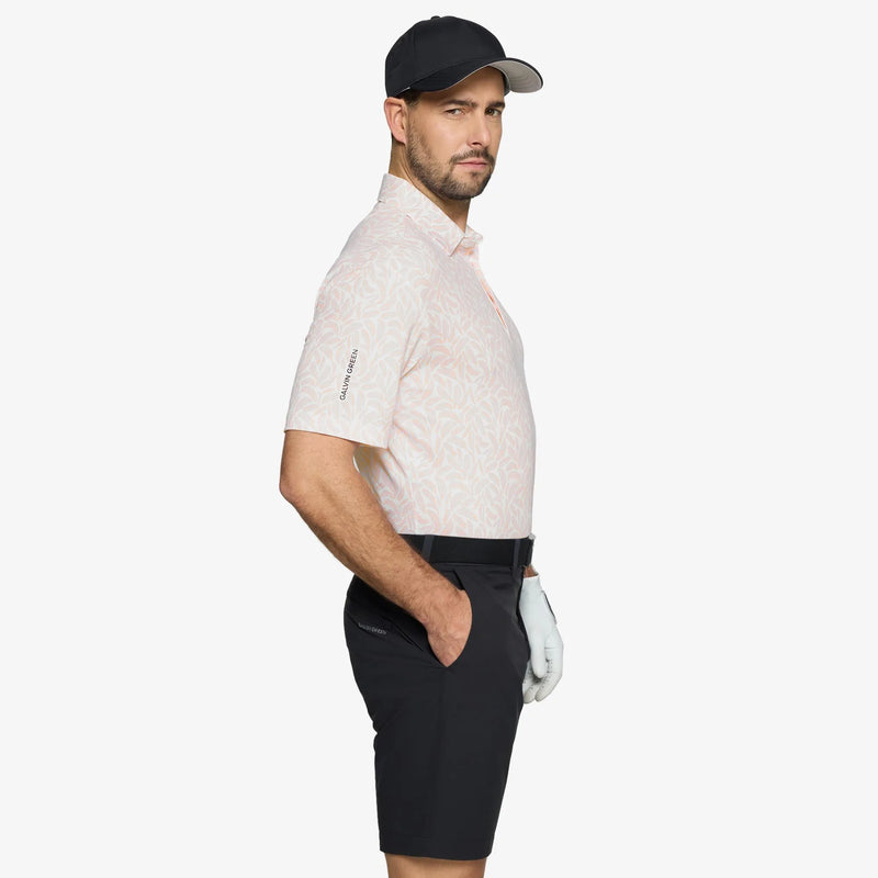 Muir is a Breathable short sleeve golf shirt for Men in the color Orange(3)