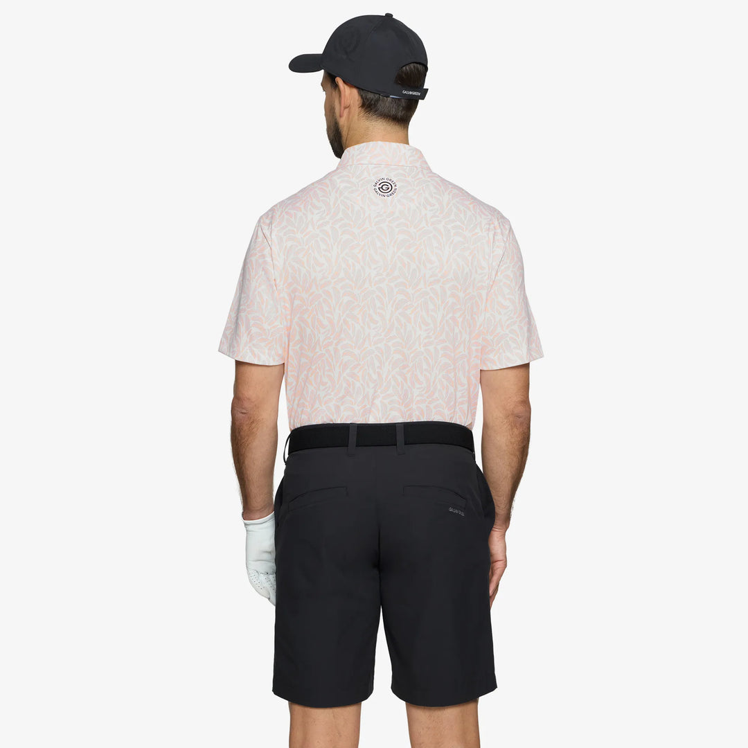 Muir is a Breathable short sleeve golf shirt for Men in the color Orange(4)