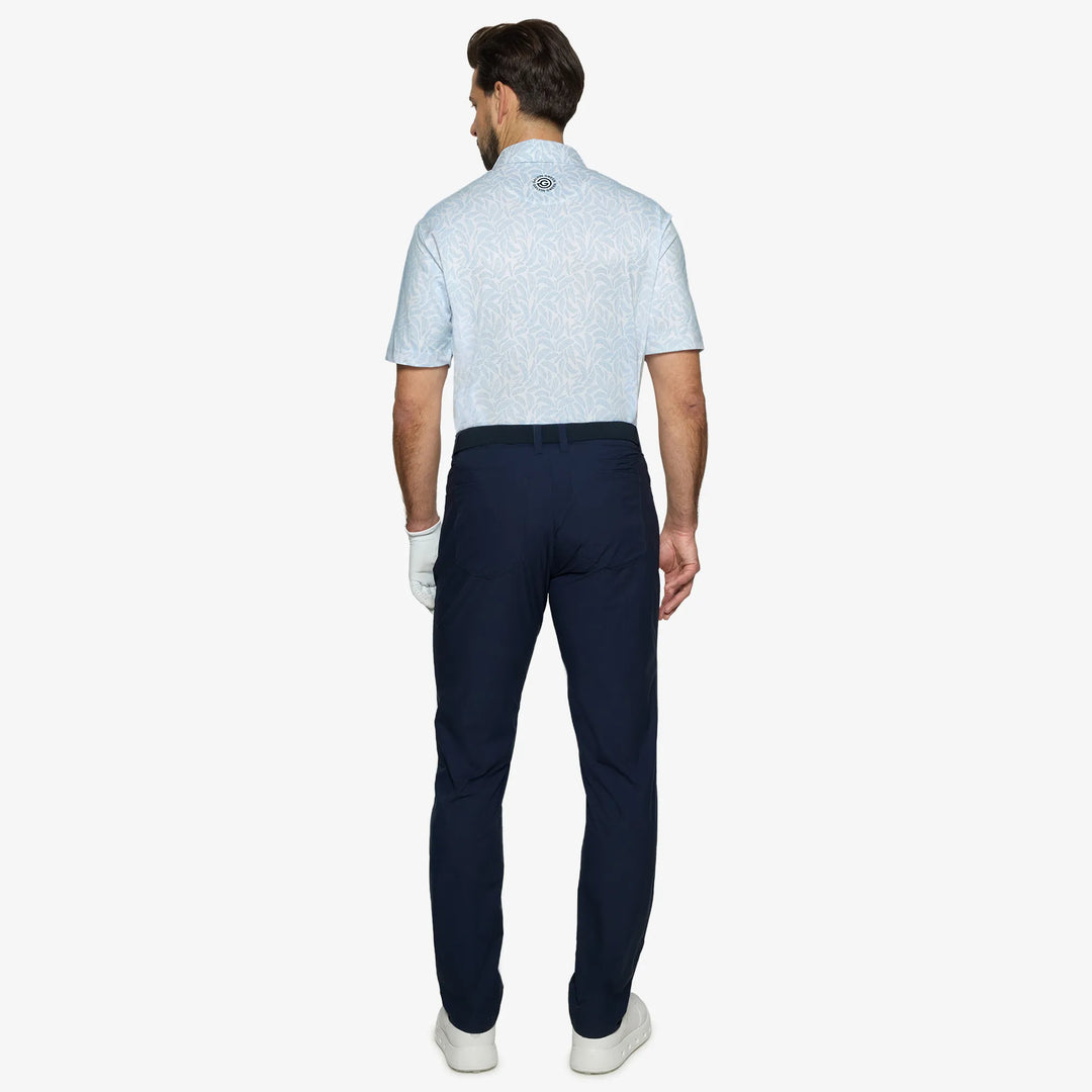 Muir is a Breathable short sleeve golf shirt for Men in the color Crystal Blue(5)
