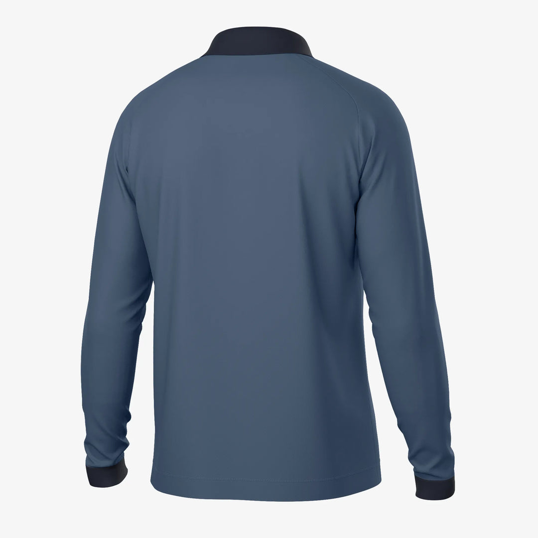Murdoch is a Breathable long sleeve golf shirt for Men in the color Blue Slate(7)