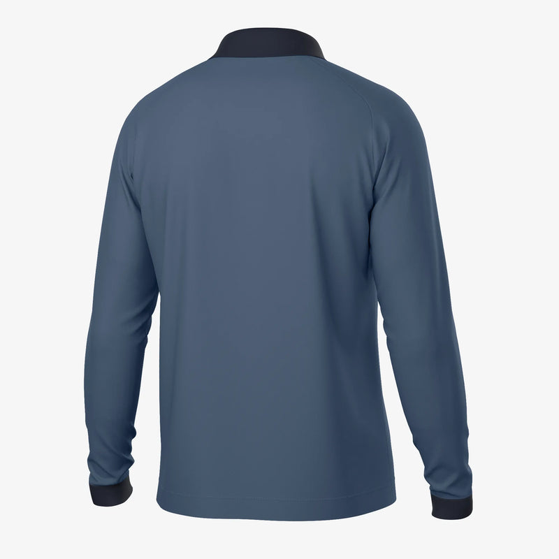 Murdoch is a Breathable long sleeve golf shirt for Men in the color Blue Slate(7)