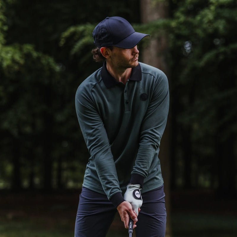 Murdoch is a Breathable long sleeve golf shirt for Men in the color Jungle Green(7)