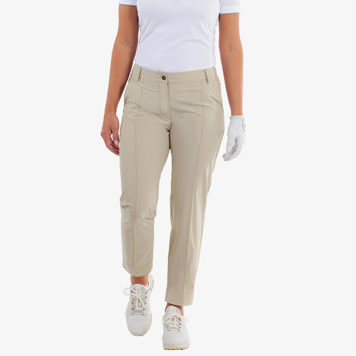Nea is a Breathable golf pants for Women in the color Sand(1)
