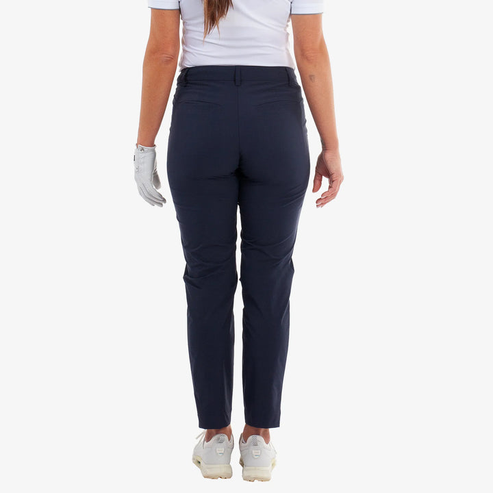 Nea is a Breathable golf pants for Women in the color Navy(4)