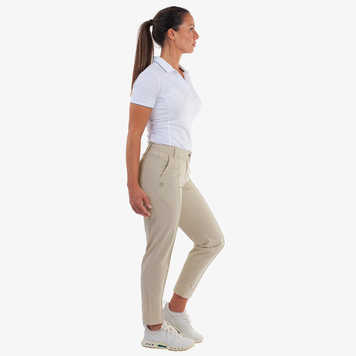 Nea is a Breathable golf pants for Women in the color Sand(6)