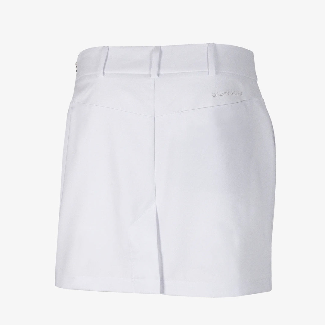 Nessa is a Breathable golf skirt with inner shorts for Women in the color White(7)