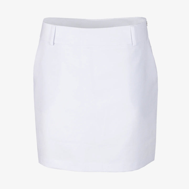 Nessa is a Breathable golf skirt with inner shorts for Women in the color White(0)