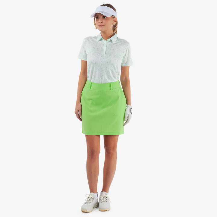Nessa is a Breathable golf skirt with inner shorts for Women in the color Fresh Green(3)