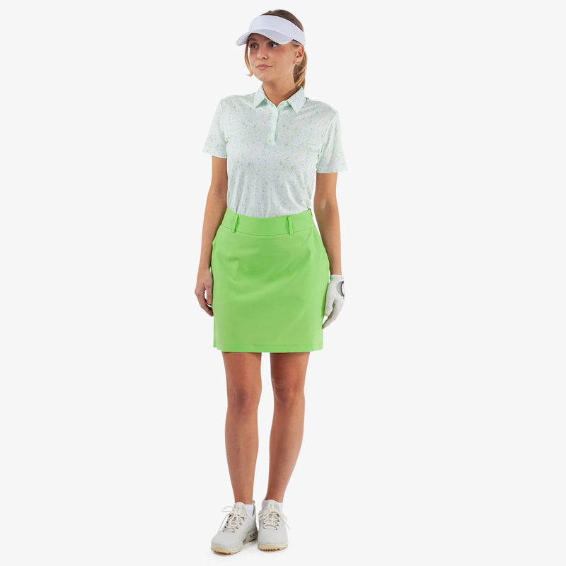Nessa is a Breathable golf skirt with inner shorts for Women in the color Fresh Green(3)