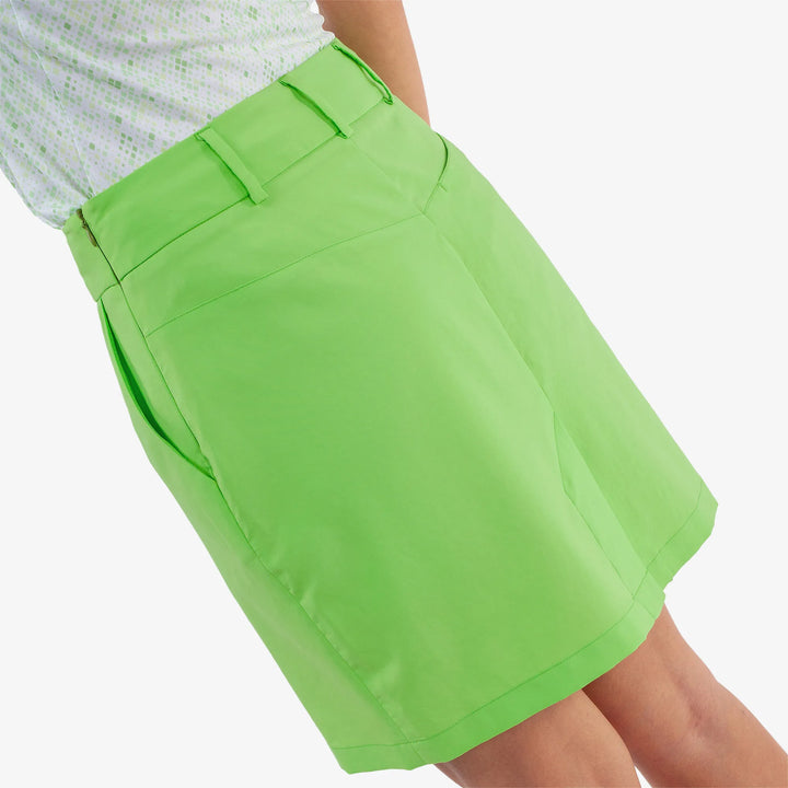 Nessa is a Breathable golf skirt with inner shorts for Women in the color Fresh Green(5)