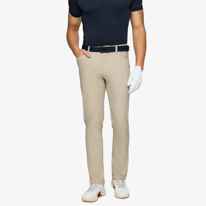 Nick is a Breathable golf pants for Men in the color Sand(1)
