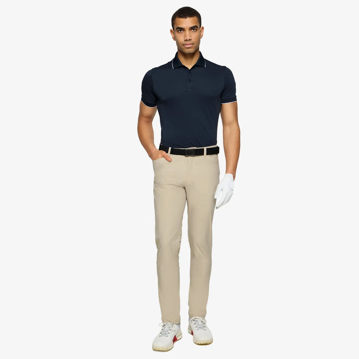 Nick is a Breathable golf pants for Men in the color Sand(2)