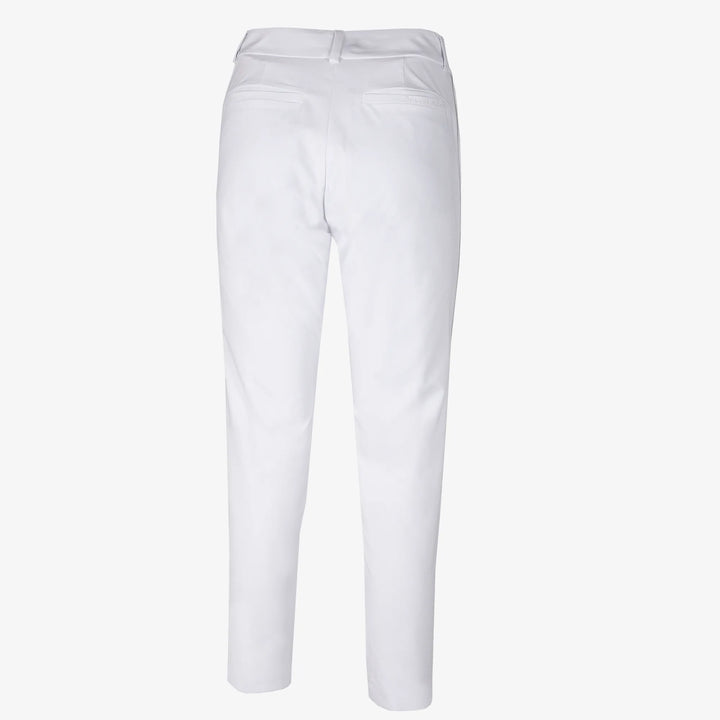 Nicole is a Breathable golf pants for Women in the color White/Cool Grey(8)