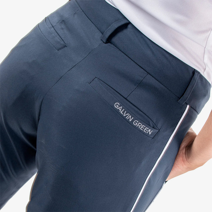Nicole is a Breathable golf pants for Women in the color Navy/White(6)