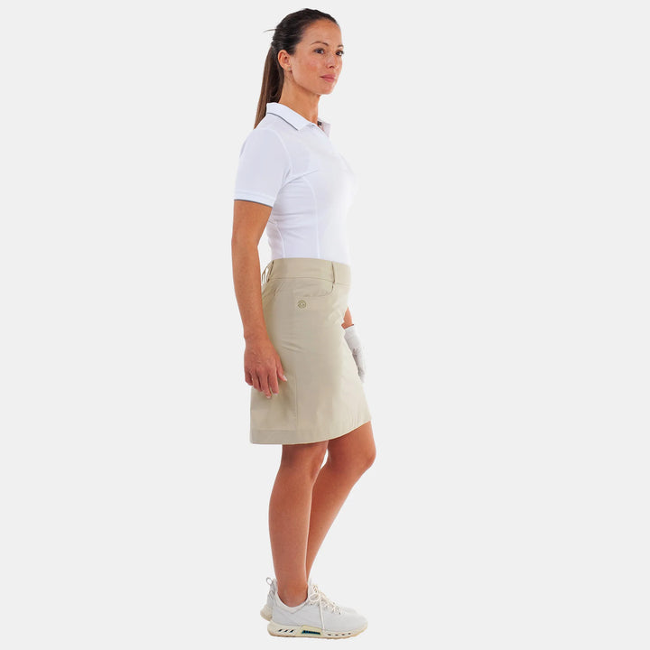 Nina is a Breathable golf skirt with inner shorts for Women in the color Sand(5)
