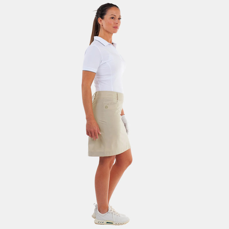 Nina is a Breathable golf skirt with inner shorts for Women in the color Sand(5)