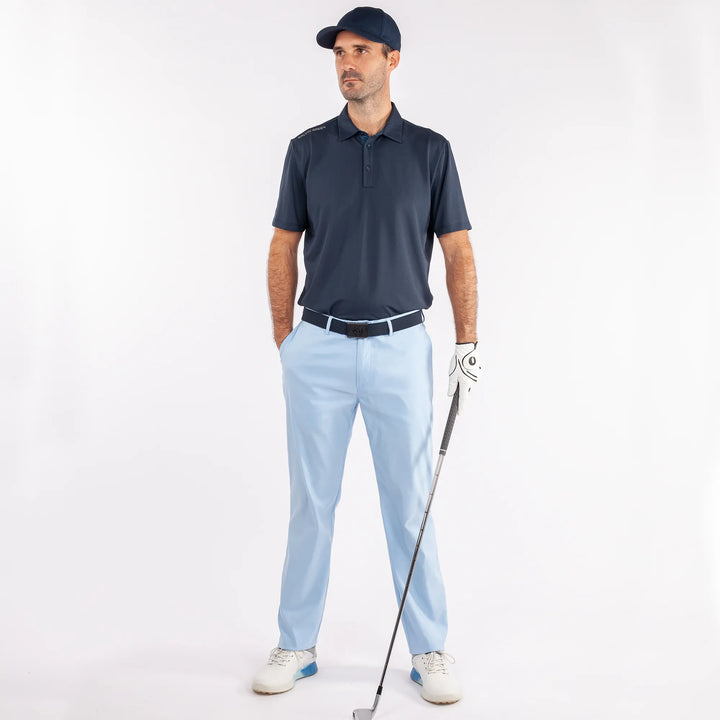 Noah is a Breathable golf pants for Men in the color Blue Bell(2)