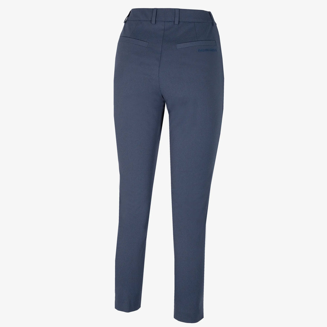 Nora is a Breathable golf pants for Women in the color Navy melange(8)