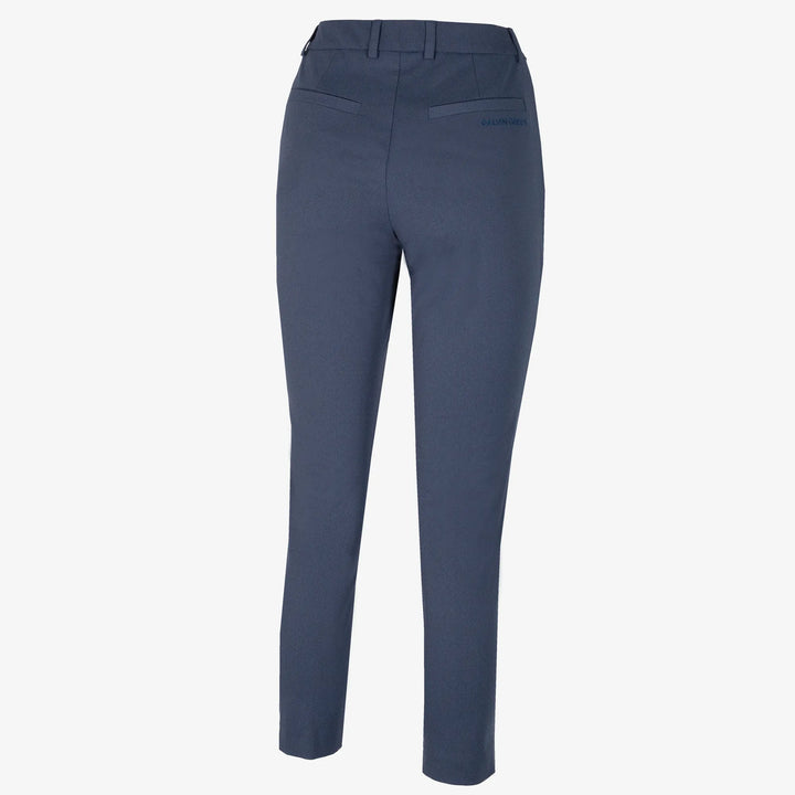 Nora is a Breathable golf pants for Women in the color Navy melange(8)