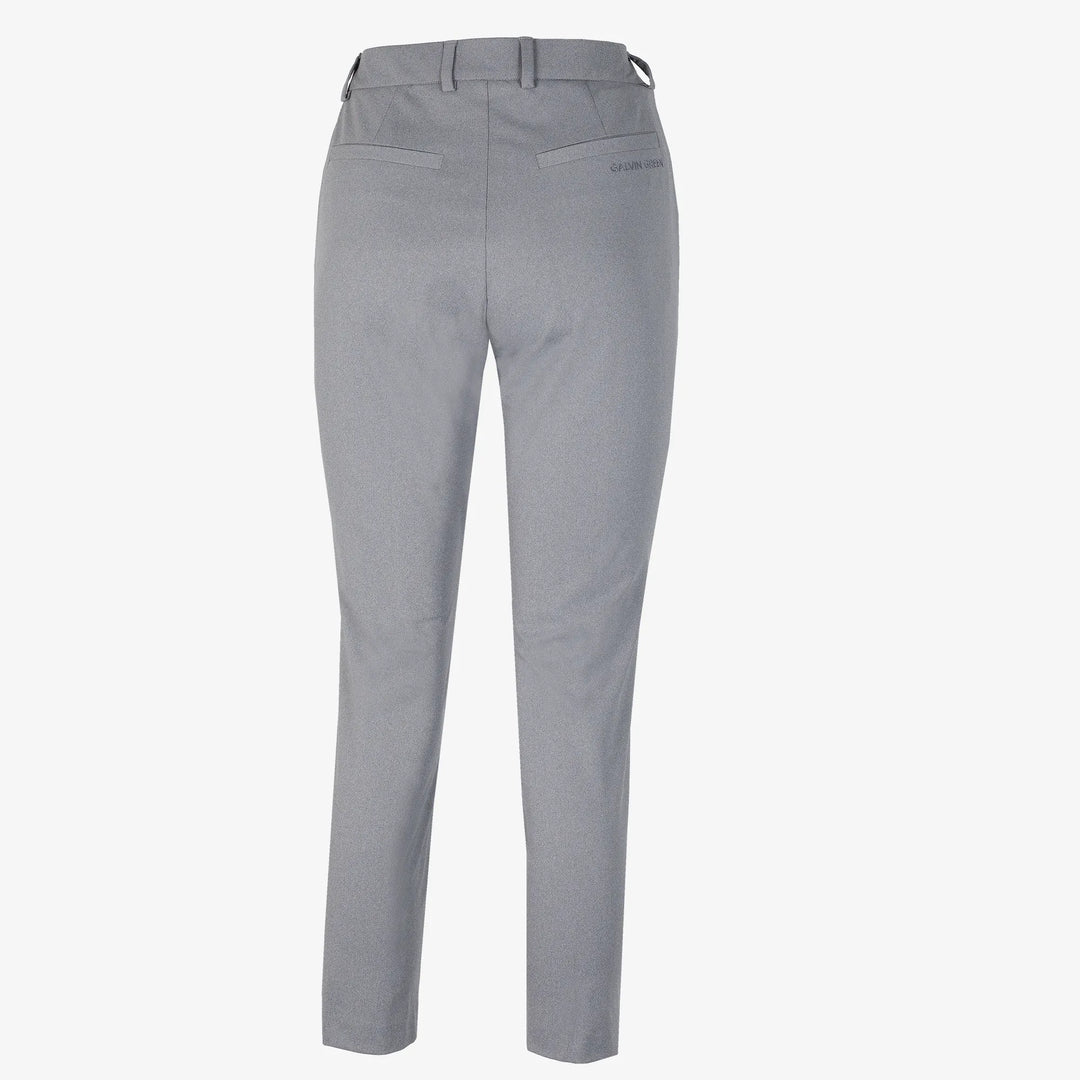 Nora is a Breathable golf pants for Women in the color Grey melange(8)