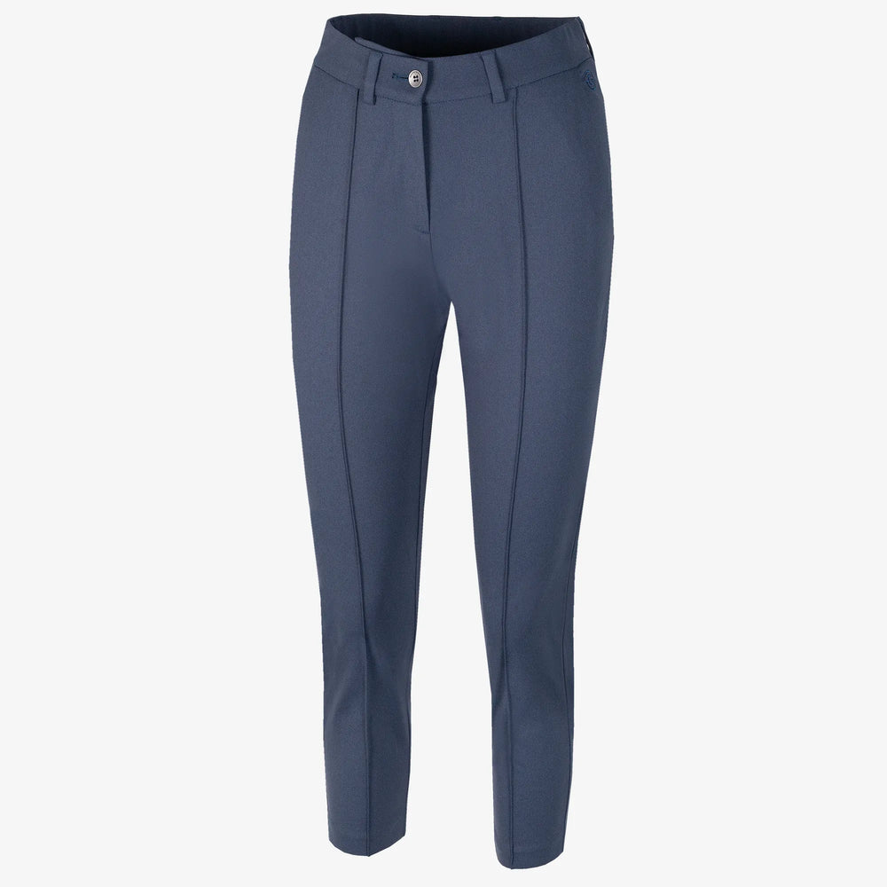 Nora is a Breathable golf pants for Women in the color Navy melange(0)