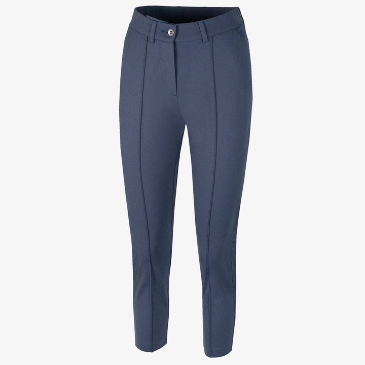 Nora is a Breathable golf pants for Women in the color Navy melange(0)