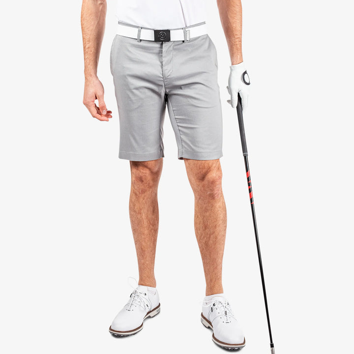 Paul is a Breathable golf shorts for Men in the color Sharkskin(1)