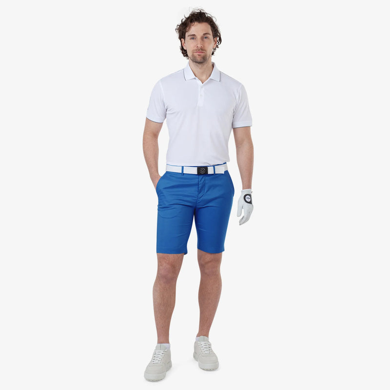 Paul is a Breathable golf shorts for Men in the color Royal Blue(2)