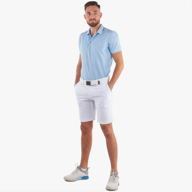 Paul is a Breathable golf shorts for Men in the color White(2)