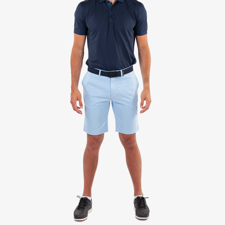 Paul is a Breathable golf shorts for Men in the color Blue Bell(2)