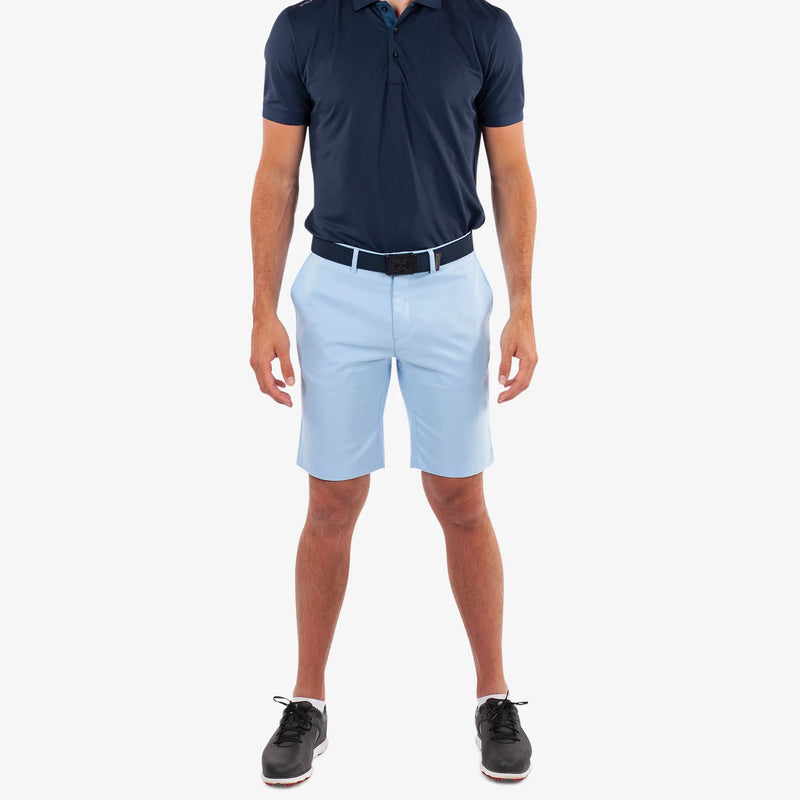 Paul is a Breathable golf shorts for Men in the color Blue Bell(2)
