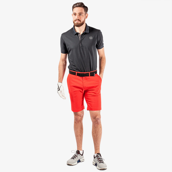 Paul is a Breathable golf shorts for Men in the color Red(2)