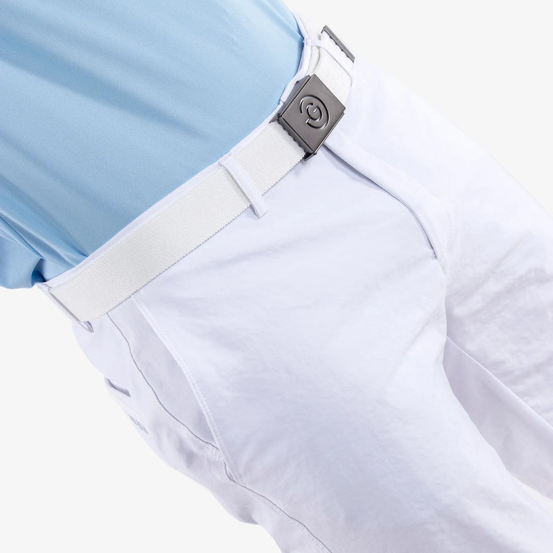 Paul is a Breathable golf shorts for Men in the color White(3)