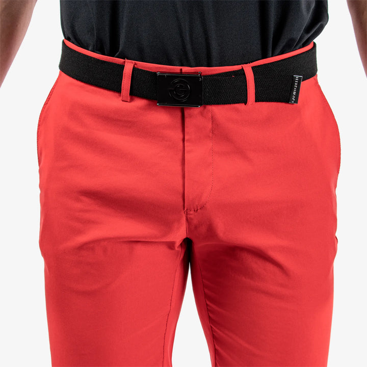 Paul is a Breathable golf shorts for Men in the color Red(3)
