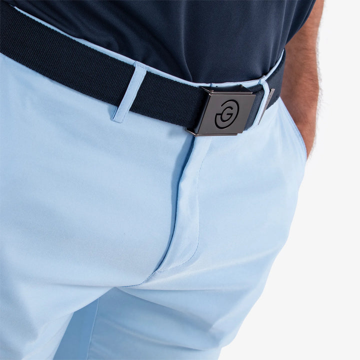 Paul is a Breathable golf shorts for Men in the color Blue Bell(3)
