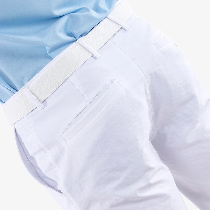 Paul is a Breathable golf shorts for Men in the color White(5)