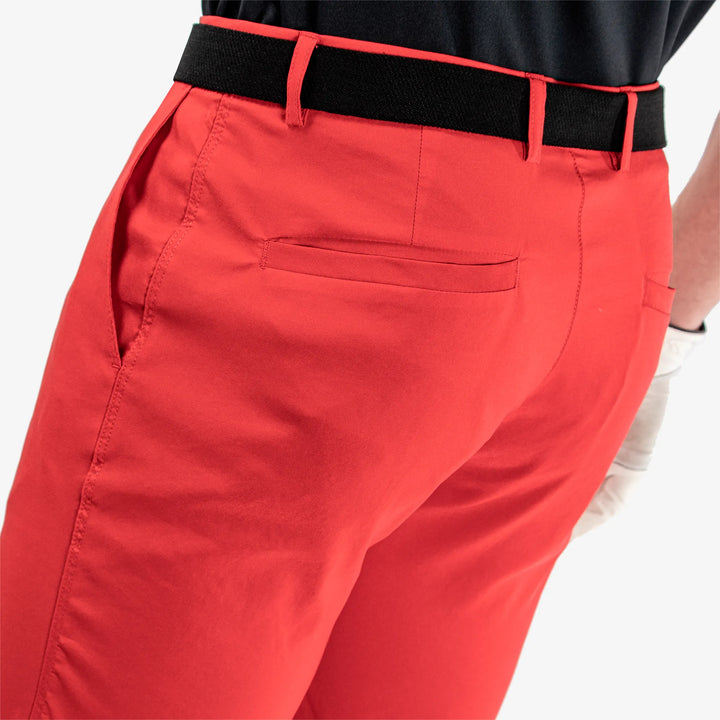 Paul is a Breathable golf shorts for Men in the color Red(7)