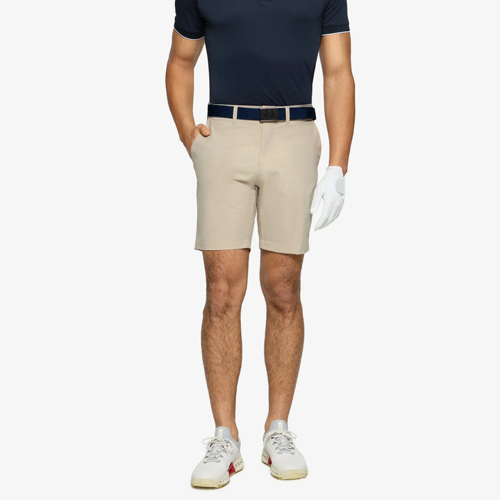 Pedro is a Breathable golf shorts for Men in the color Sand(1)