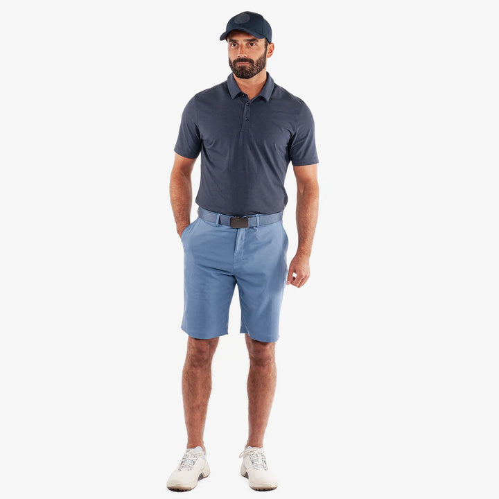 Percy is a Breathable golf shorts for Men in the color Moonlight Blue(2)