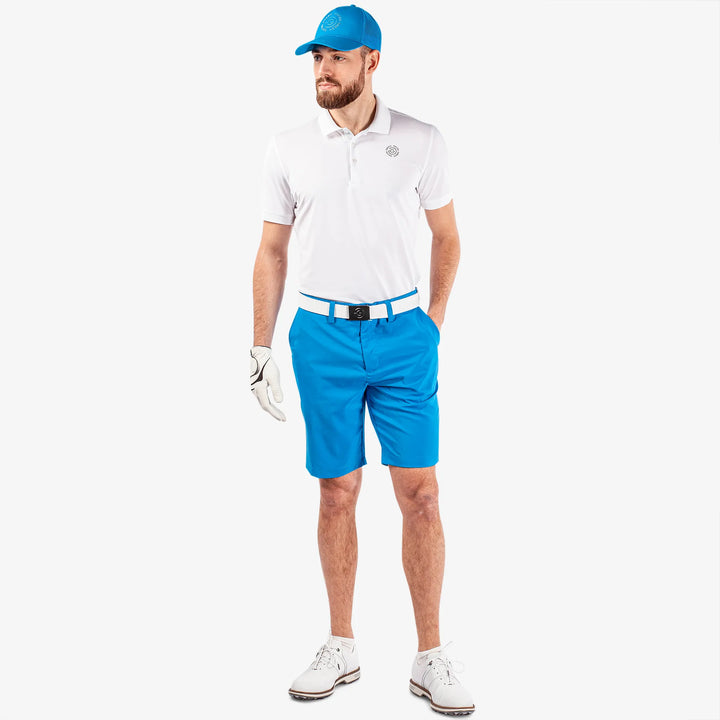 Percy is a Breathable golf shorts for Men in the color Blue(2)